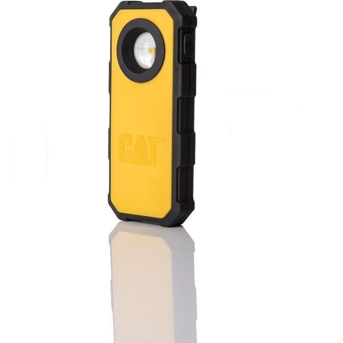 Lampe de poche CT5120 250 Lumens. Clip arrière ceinture/poche Jaune Noir