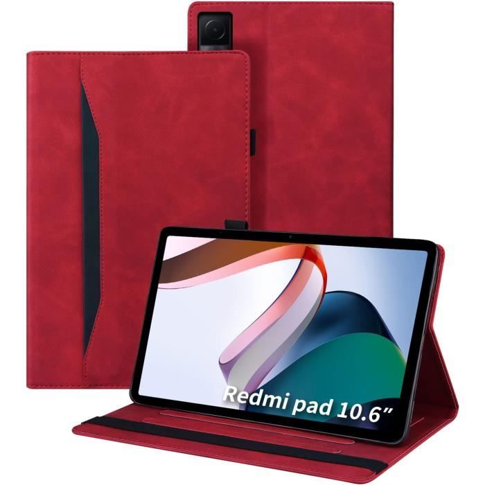 Coque Tablette Xiaomi Redmi Pad 2 (2025) - Housse Protection Rotation 360°, Similicuir, Noir