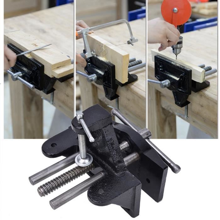 Étau De Plomberie Forgé Pour Tuyaux - Serrage Type Banc, Compatible Tuyaux 12.7mm à 110mm, Acier Allié - 5