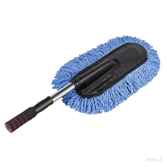 Plumeau Télescopique Extensible Jusqu'à 6 M - Kit 14 Pièces Avec Brosse à Toiles D'araignée, Raclette Et Tête Microfibre - Nettoyage Hauts Et Angles Inaccessibles