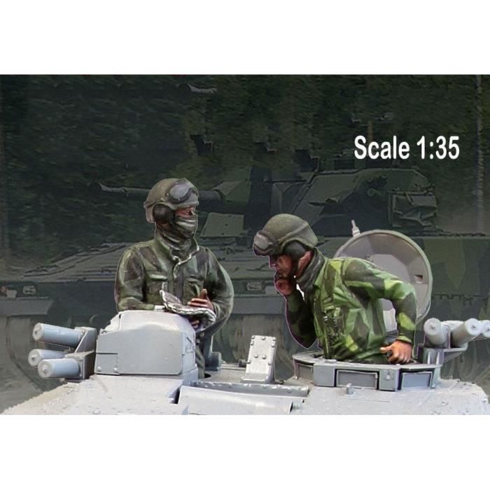 XINGCHANG 1/35 Panzer Crew Winter Set – Kit Miniature En Résine Non Peint, Maquette à Monter, Détail Réaliste