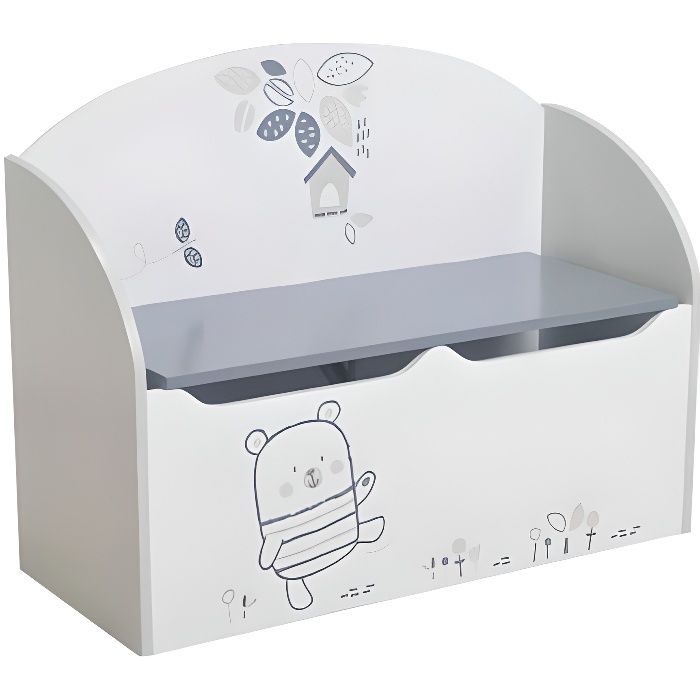 Coffre A Jouets Nounours Achat Vente Coffre A Jouets 3397703412214 Cdiscount