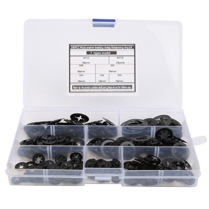 10 Rondelles De Blocage Dent Interne étoile 10x20mm - Uxcell - Neuf
