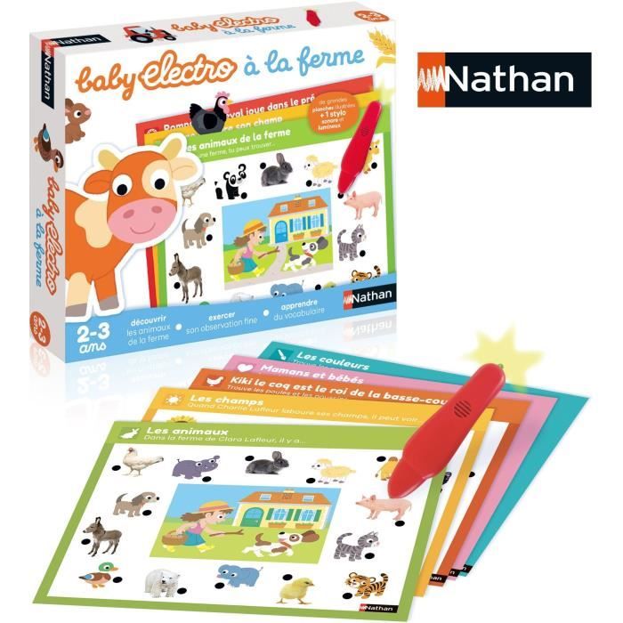 Jeu éducatif électronique - NATHAN - Baby Electro Animaux de la ferme - Pour enfants dès 2 ans