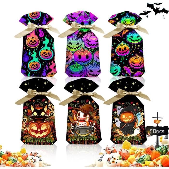 60 Sachet bonbon halloween,Sac halloween,Sachet bonbon,Sac de Bonbons