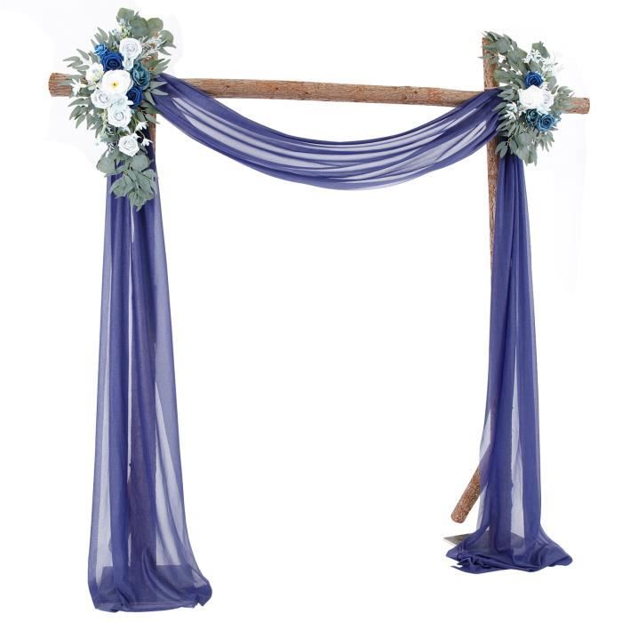 HEMEIREN Tissu d'organza pour draperie d'arche de Mariage 1.3X10M Chemin de Table Voile Transparent Écharpe pour draperie pour décoration de Fond de scène de Mariage, cérémonie et réception (Beige HEMEIREN Tissu d'organza pour draperie d'arche de Mariage 1.3X10M Chemin de Table Voile Transparent Écharpe pour draperie pour décoration de Fond de scène de Mariage, cérémonie et réception (Beige
