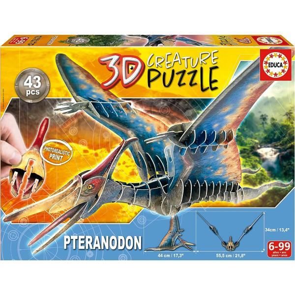 Puzzle 3D Dinosaure Pteranodon - Educa - 43 pièces - Enfant dès 5 ans