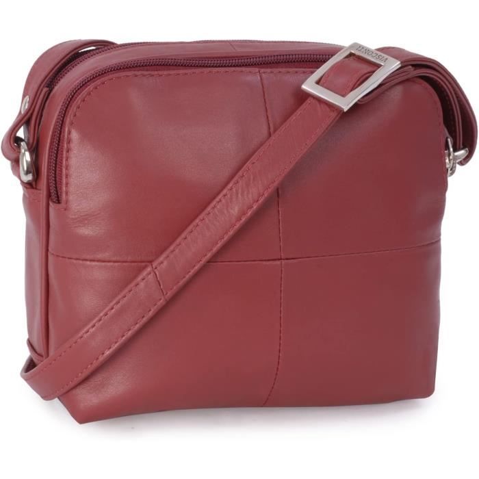 Sac a main banane épaule cuir souple noir Heritage