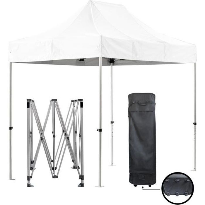 Tente Pliante Blanche 2x3m Super Robuste Tube 40mm En Alu Bache 420d Etanche Barnum Pliable Jardin Marche Sac De Transport Achat Vente Tonnelle Barnum Greaden Tente Pliante Cdiscount
