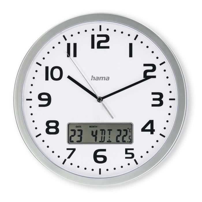 Horloge murale DCF radiopilotée Minorque, analog., 25 cm