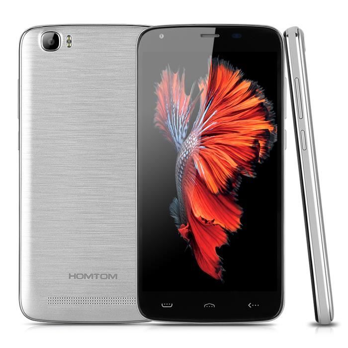 HOMTOM HT6 4G LTE 5.5'' Smartphone Argenté Débloqué (Écran