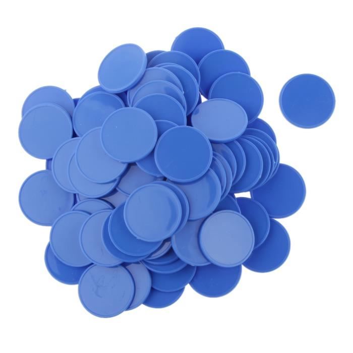 Pack de 100pcs Jeton pour Jouer à Dés Loto Loterie Casino Props Bleu -  Cdiscount Jeux - Jouets