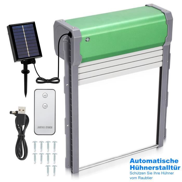 Porte Poulailler Automatique Solaire,Portail Roulant Porte Automatique Poulailler Solaire POULAILLER