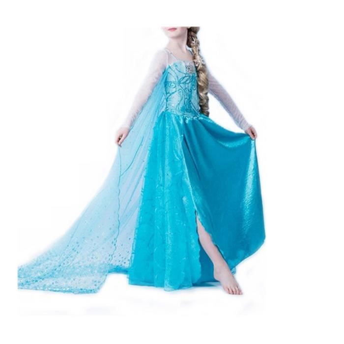 Robe Reine des Neiges Enfant D guisement Princesse Frozen