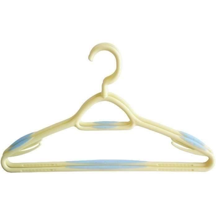 LAGUELLE Lot de 2 cintres - 44cm- Blanc et gris