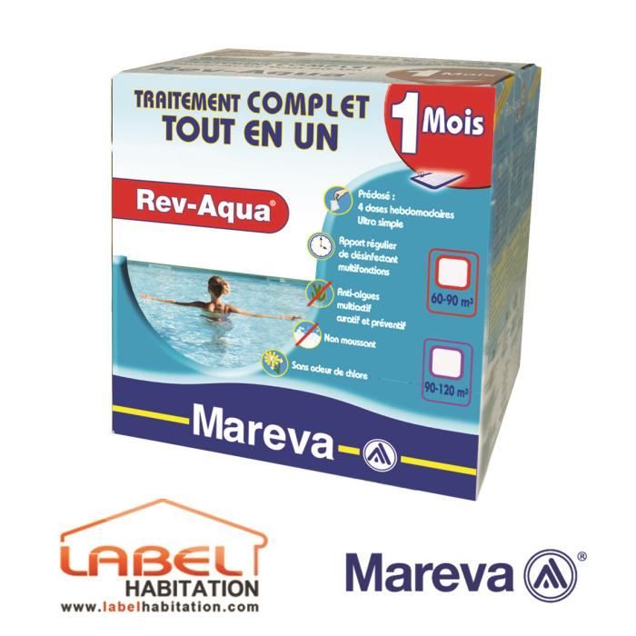 Mareva - KIT Traitement REV-Aqua Complet MENSUEL 60/90M3-140021