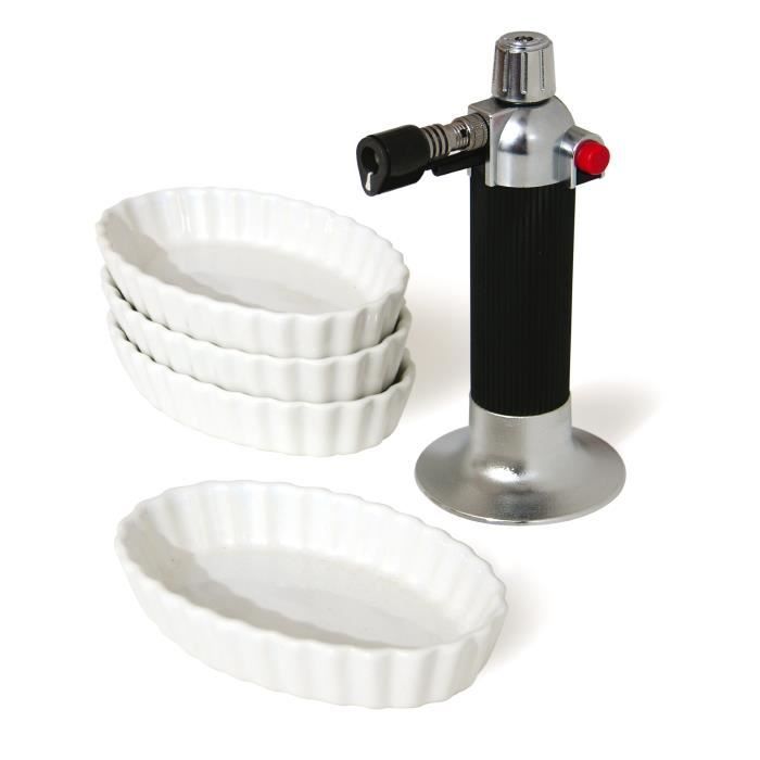 Lot De 2 Chalumeaux De Cuisine Rechargeables – Flamme Réglable Jusqu’à 1300°C – Pour Crème Brûlée, Desserts, Barbecue – Sans Gaz Inclus