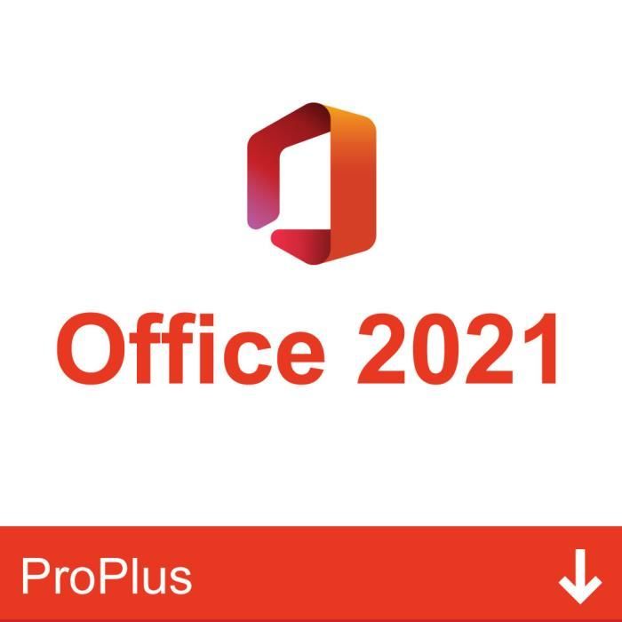 Logiciel – Microsoft – Office 2021 Professionnel Plus – 1 licence – Téléchargement – PC