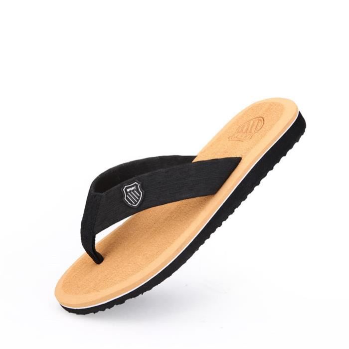 Tongs marque Hommes Loisirs Marque De Luxe Qualité Supérieure Tong Nouvelle  Mode ete Plus De Couleur Plus Grande Taille 40-44 Noir - Prix pas cher -  Cdiscount