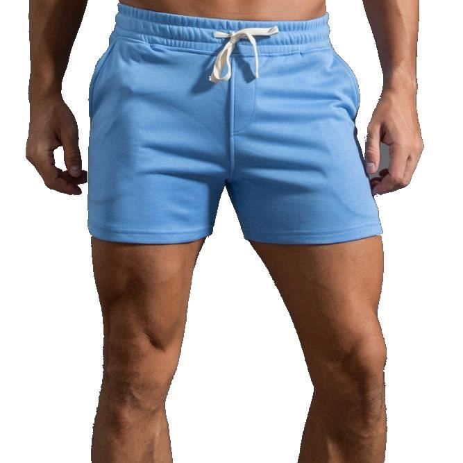 Short de Course pour Homme de 3 Pouces Short de Musculation pour  entraînement de Gymnastique Short de Sport en Coton Gris