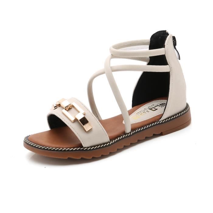 sandales filles cuir