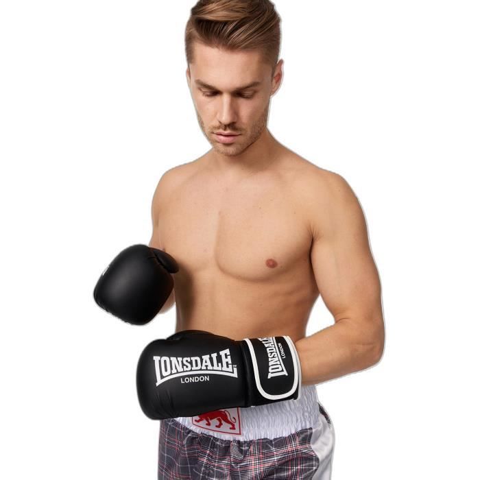 Gants de boxe entra nement Lonsdale Ashdon black white 10 oz