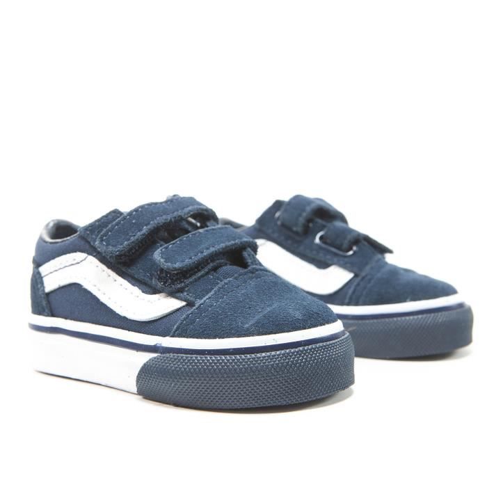 vans bleu scratch