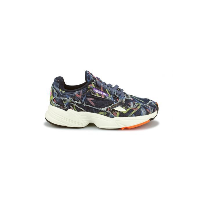 Basket Adidas Originals Falcon W Jeans Multicolore - Femme - Lacets - Textile