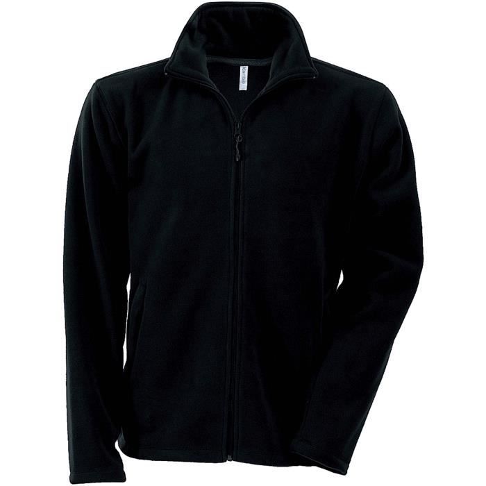 Veste junior - KARIBAN - Micropolaire zippée - Noir - Anti-boulochage - Multisport - Garçon Veste junior - KARIBAN - Micropolaire zippée - Noir - Anti-boulochage - Multisport - Garçon