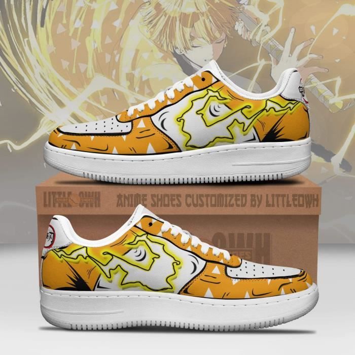 Sneakers Fermées Demon Slayer Zenitsu Baskets Chaussures Adulte Homme Femme main image 1