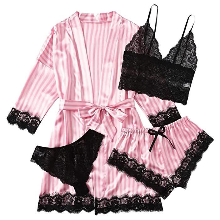 Ensemble Nuit Satin Bébé - Peignoir + Bandeau - Soie Douce - Vêtement Enfant Confortable
