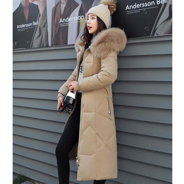 Doudoune femme longue kaki on sale