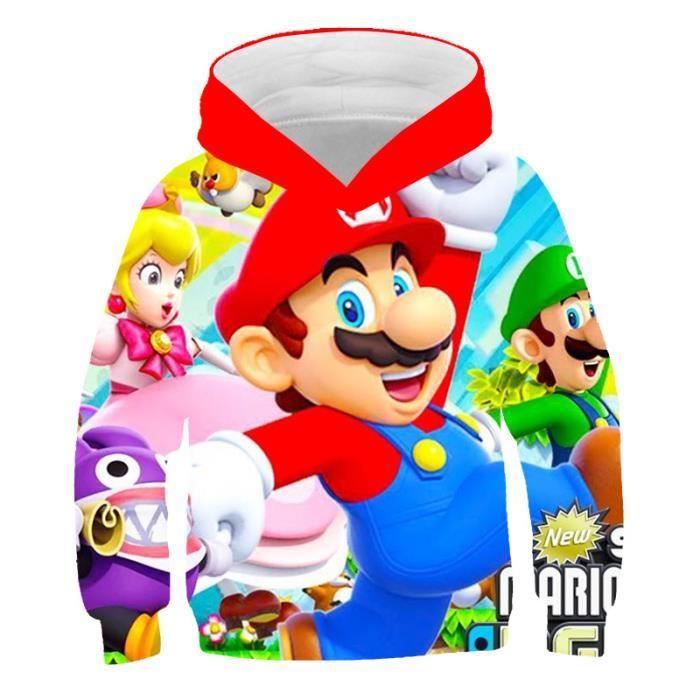 Hoodies Cosplay Mario - Bros pour adolescentes - FR38KS4 Black/beige - Cdiscount Pr??t-?�-Porter