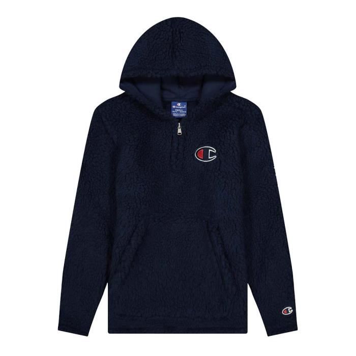 Sweat Zip Gar on CHAMPION Taille 12 ans Couleur BLEU Bleu