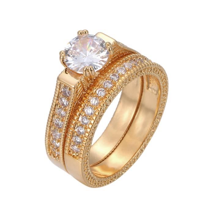 2 Pi ces Bague de mariage ensemble deux anneaux son couple bagues