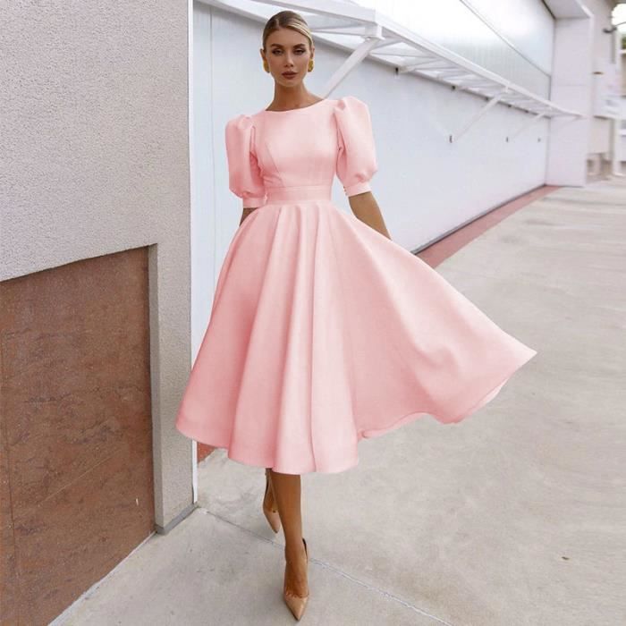 Robe femme top rose