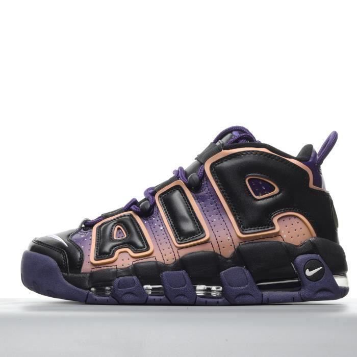 NIKE Air More Uptempo 414962 104 BLACK PINK Femme Homme Violet noir Cdiscount Chaussures