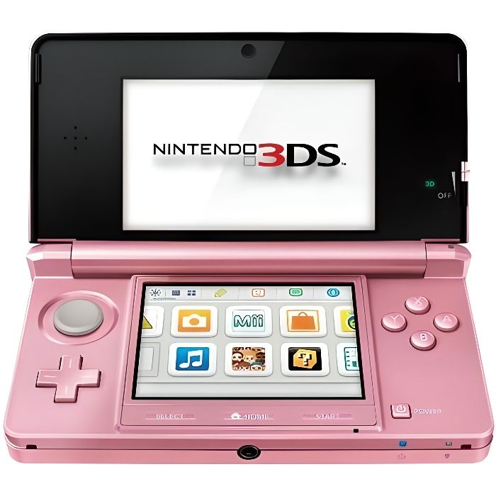 Console portable - Nintendo - 3DS - Rose - Pack - Avec écran 3D et appareil photo numérique