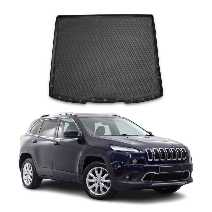 Tapis de coffre pour Jeep Grand Cherokee IV 2010-2021 TPE Antidérapant Noir 1Pc