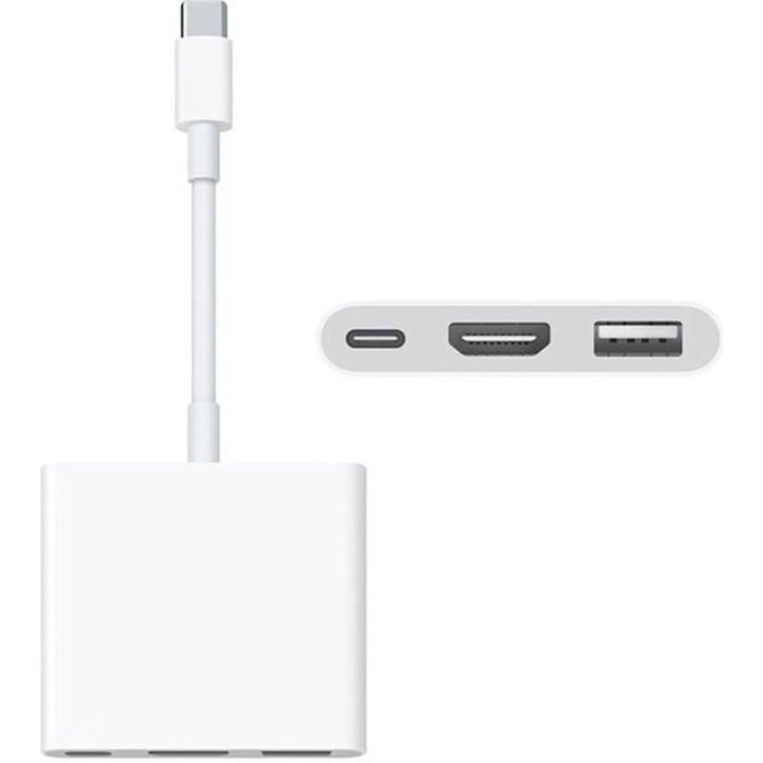 Adaptateur multiport AV numérique USB-C avec port USB pour Apple