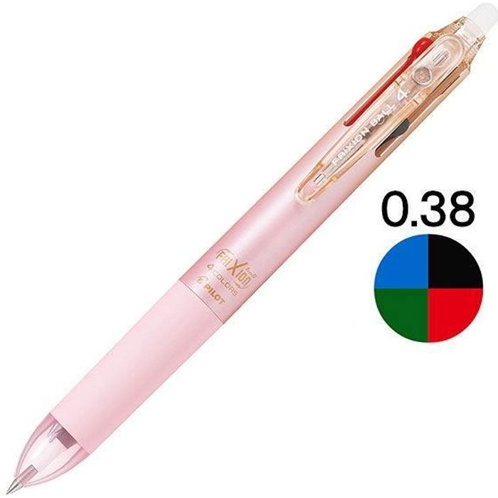 Japon limité Pilot FriXion balle Gels stylo 4 couleurs effaçable Gel stylo  0.38mm étudiant stylos bureau papeterie cerise - Cdiscount Beaux-Arts et  Loisirs créatifs
