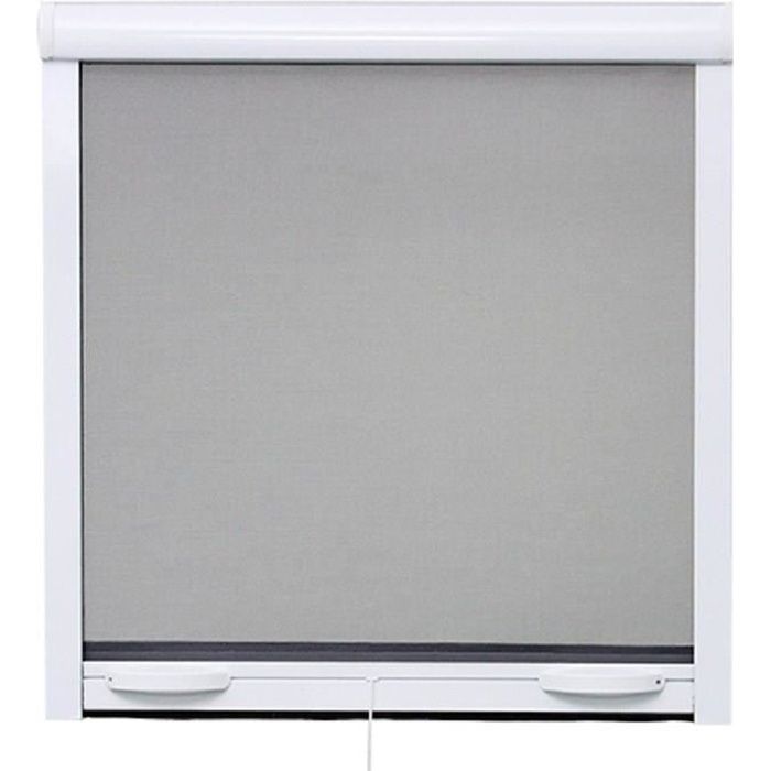 Moustiquaire de fenêtre en alu blanc Protek 125 x h.170 cm