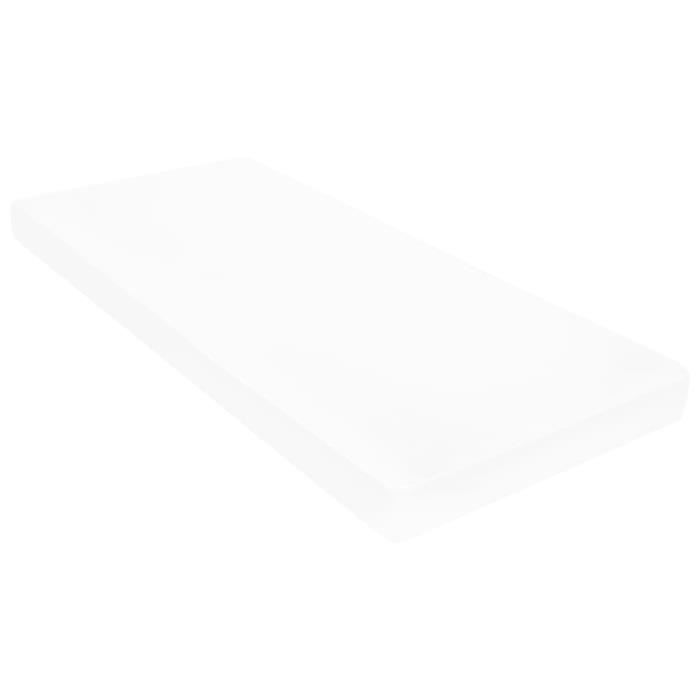 Matelas FDM Verdura Max 100x200 Cm - Fermeté H3/H4 Double Face, Hauteur 14 Cm, Mousse HR, 7 Zones De Confort, Housse Jersey Lavable