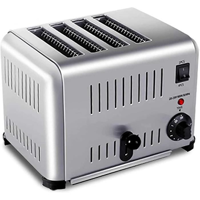 Herklotzn Grille-pain 6 Tranches En Acier Inoxydable Avec Pieds
