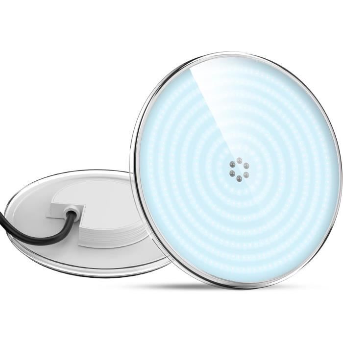Projecteur de Piscine LED Rempli de Résine, 35W - Lampe PAR56 Équivalent à une Ampoule Halogène 300W, Étanche IP68, Angle de Faisceau 140°, 6000K