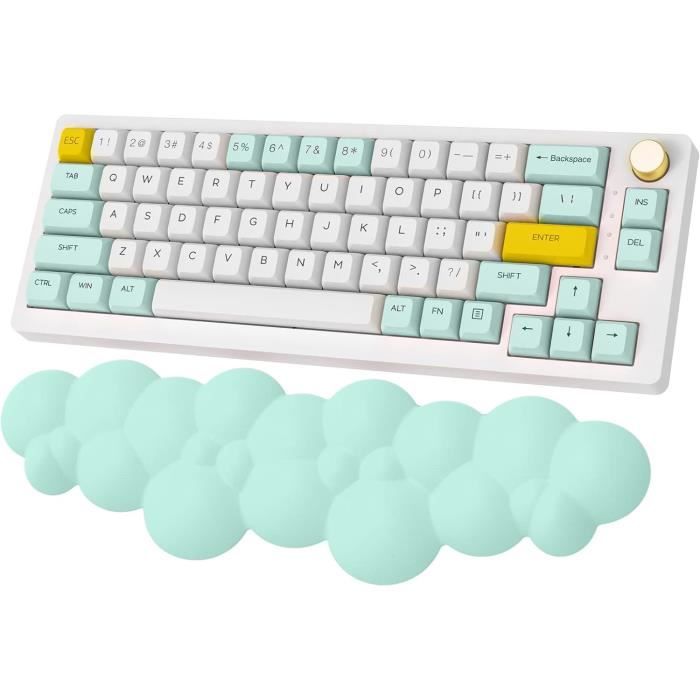 Sushret Ensemble Repose-Poignet Nuage 3 En 1 Clavier Souris Et Sous-Verre