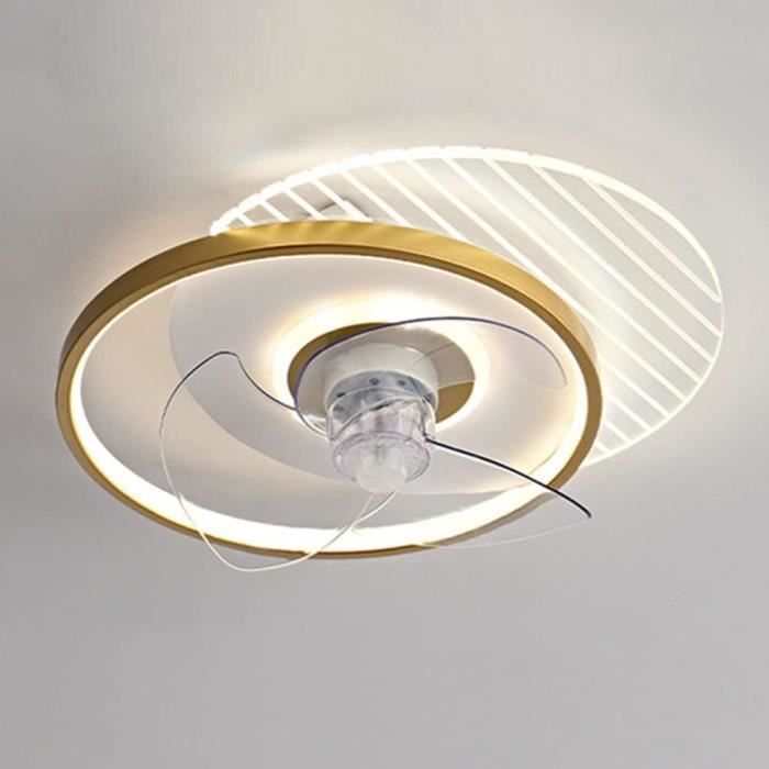 Lot De 2 Ventilateurs De Plafond - Régulateur De Vitesse En Continu