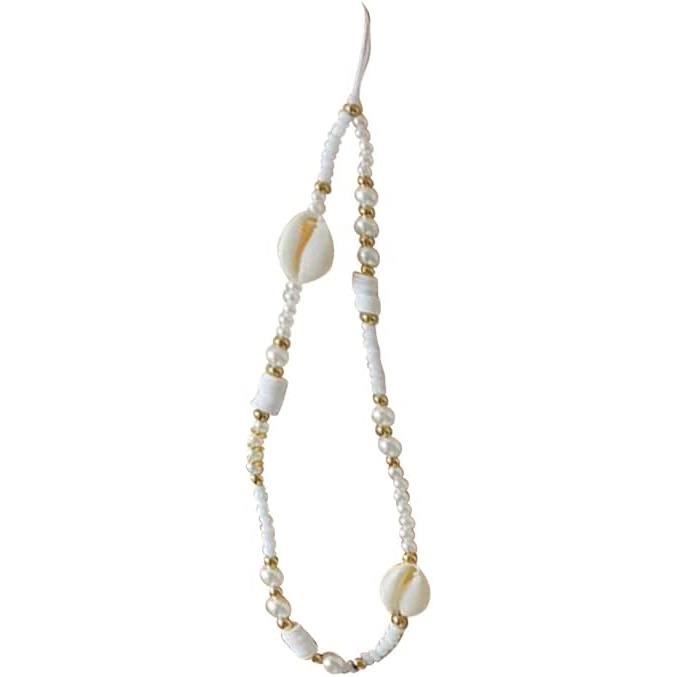 Chaîne Téléphone Portable Universelle Moguri - Dragonne Perles, Pendentif, Bracelet Compatible