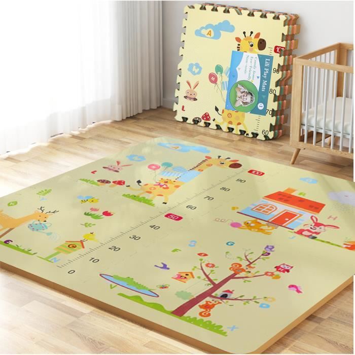 Carte du monde tapis tapis chambre enfants bébé jouer tapis rampant en  mousse à mémoire de