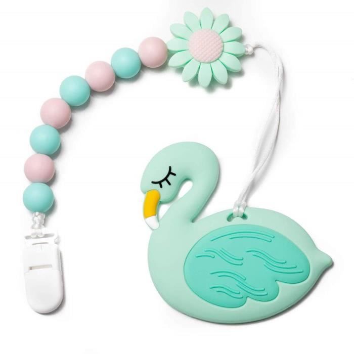 Mamum Sucette Pour Bebe Perles A Macher En Silicone De Qualite Alimentaire Tetine Pour Garcon Et Fille Bleu 499 Cdiscount Puericulture Eveil Bebe